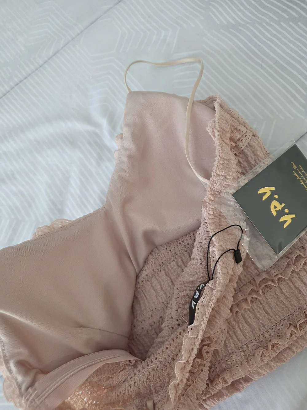 NWT Ruffled Tiered Top Skirt Set - Blush Pink Size S Coquette